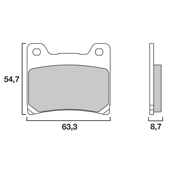 Plaquettes de freins Brembo Sinter Métal Fritté avantRef : 07YA11SA