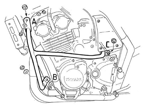 Hepco & Becker Crashbar engine guard - blackRef: Hbe05034A / 501413 00 01