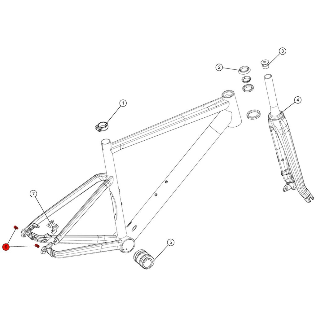 BMC Fender Mount for Alpenchallenge 01 as from 2014 / URS - 216673