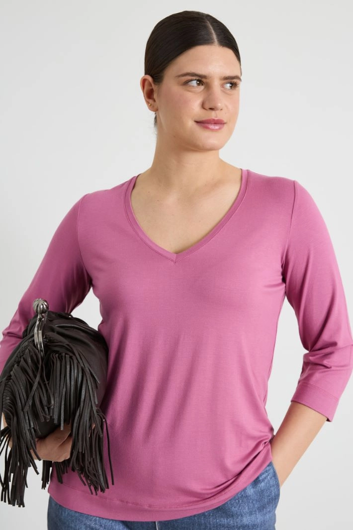 Jersey T-shirt - MAUVE