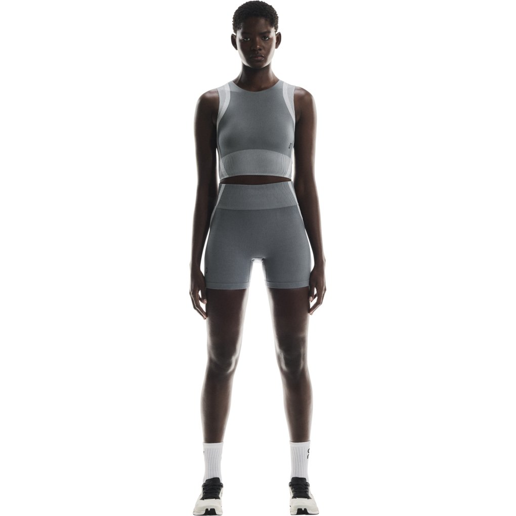 On Studio Knit Shorts Women - Rock | Glacier