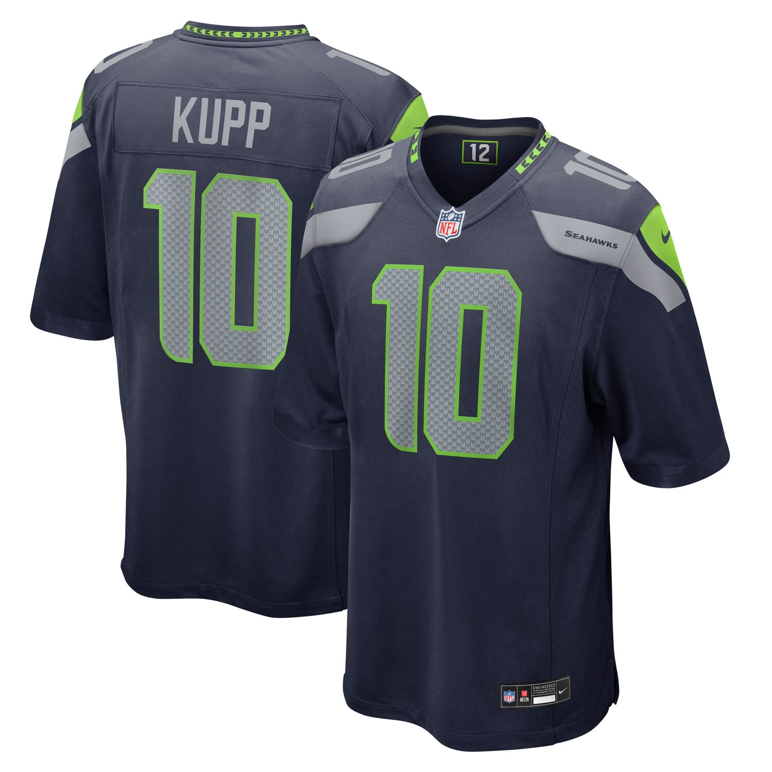 Cooper Kupp #10 Seattle Seahawks Nike Game NFL Jersey Navy