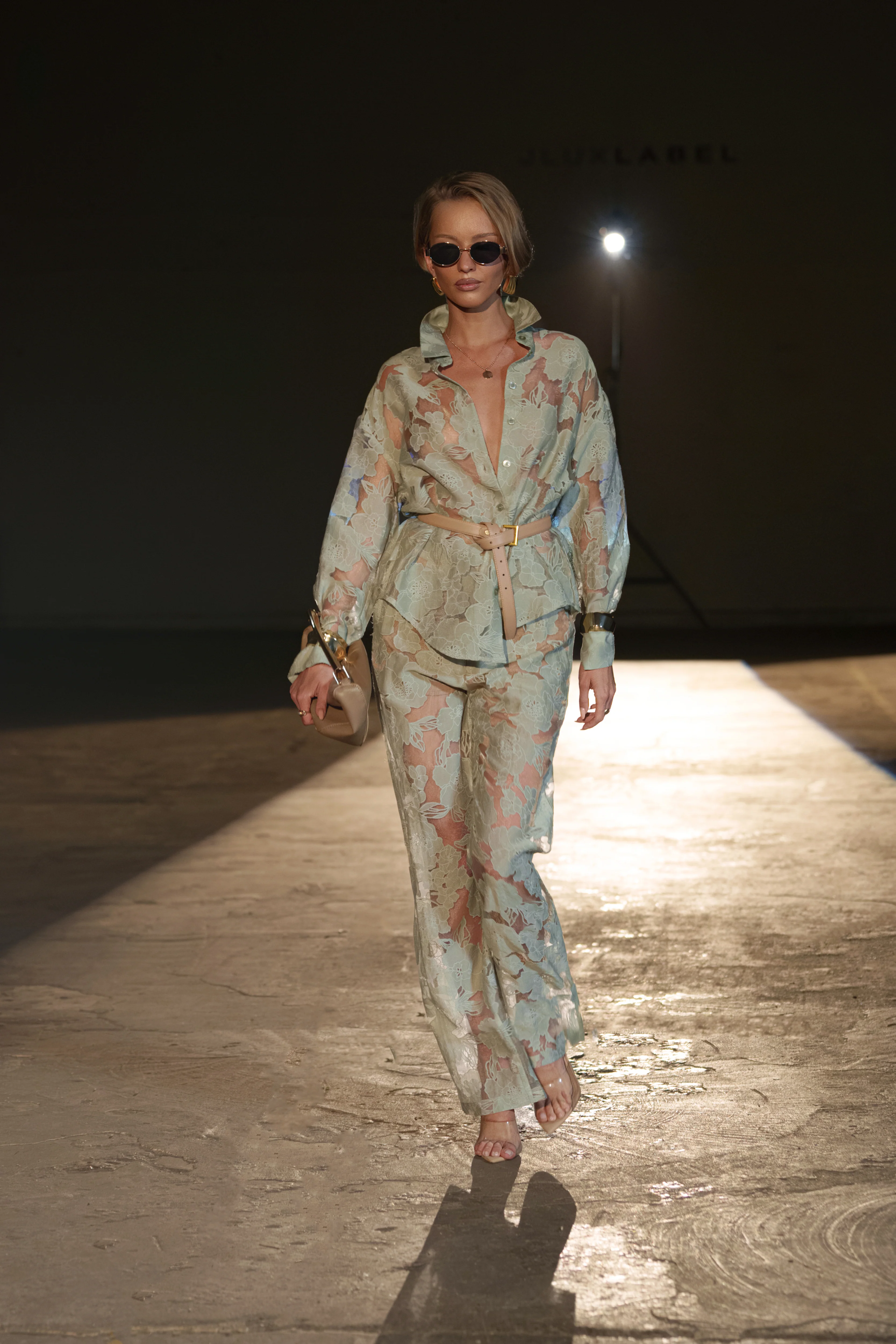 PRE-ORDER Sage Organza Floral Pant