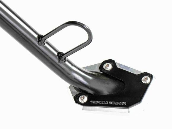 Hepco & Becker side stand extension - black/silverRef: Hbe02566A / 42113531 00 91