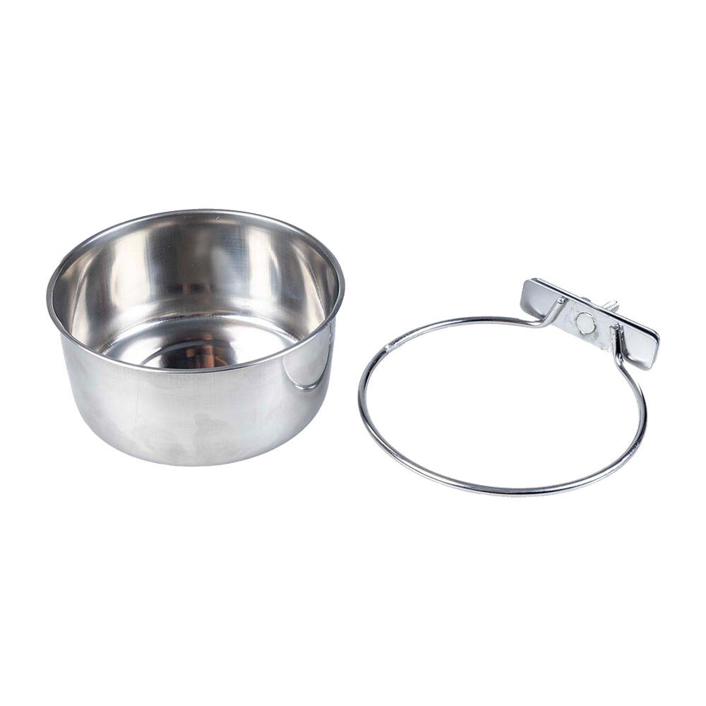 Duvoplus Bird Feeding Bowl in Inox + 1 Screw - XS