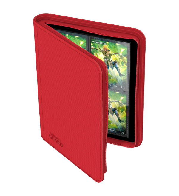Ultimate Guard Zipfolio 160 - 8-Pocket Xenoskin - Red