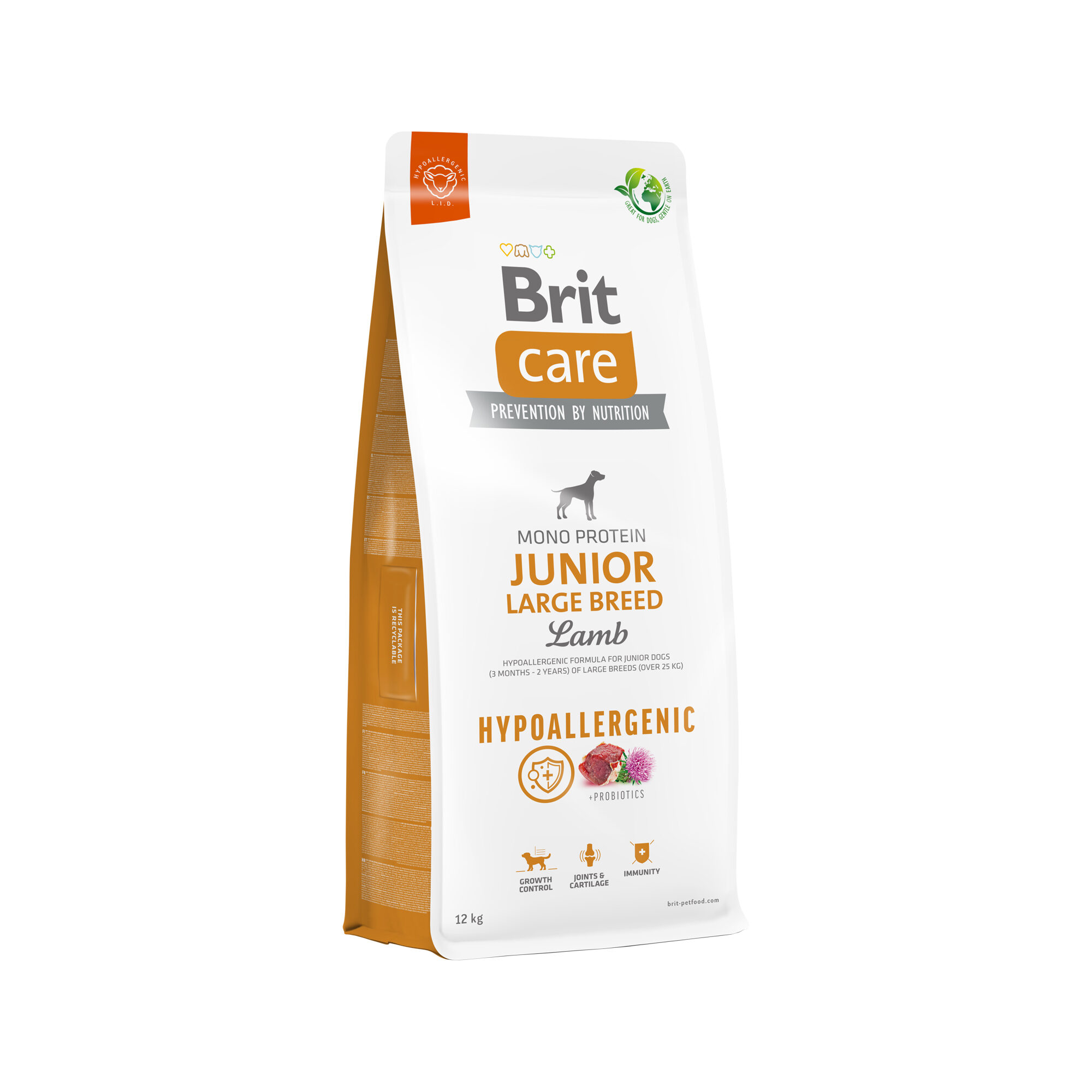Brit Care - Dog - Hypoallergenic Junior Large Breed - Lamb - 3 kg
