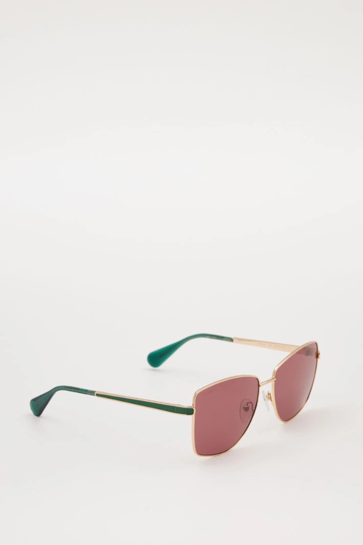 Thin frame glasses - BORDEAUX GREEN
