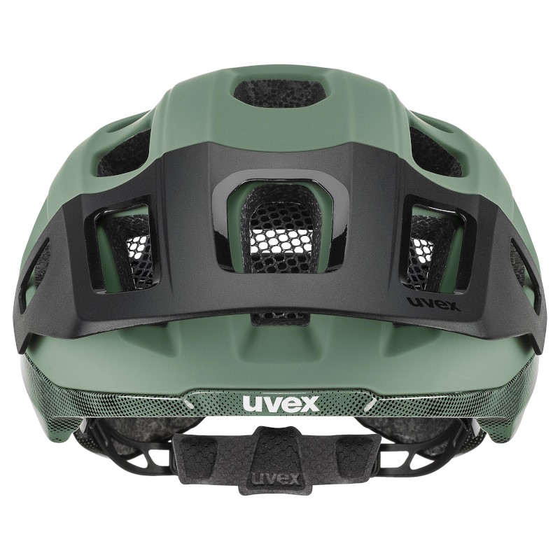 Uvex react MIPS Bike Helmet - moss green-black matt