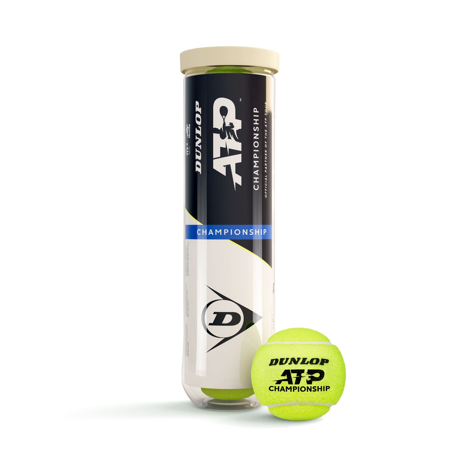 BOTE DE 4 BOLAS DUNLOP ATP CHAMPIONSHIP 4PET 601627