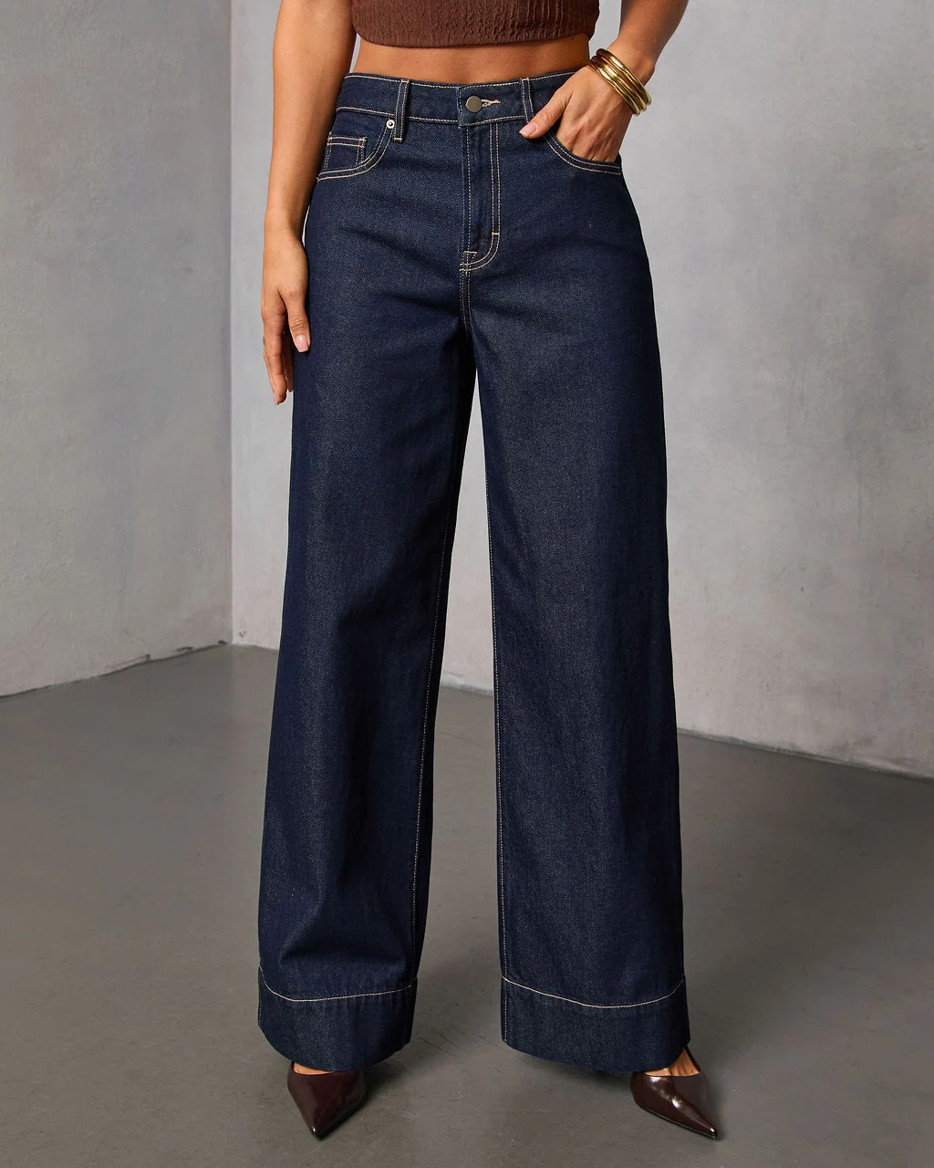 Weekend Plans High Rise Wide Leg Jeans