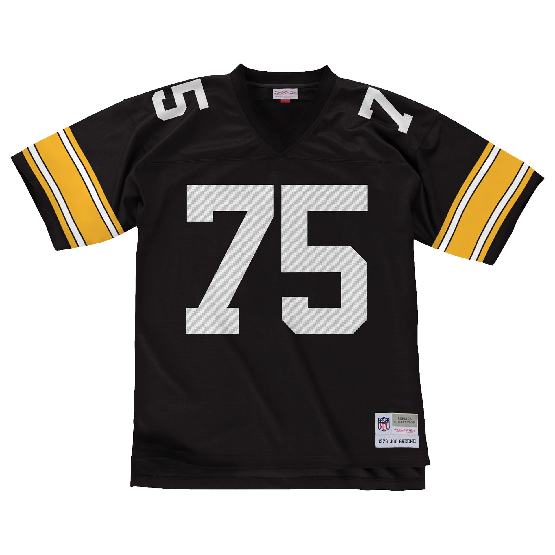 Mean Joe' Greene #75 Pittsburgh Steelers 1976 Legacy Throwback NFL Jersey Black