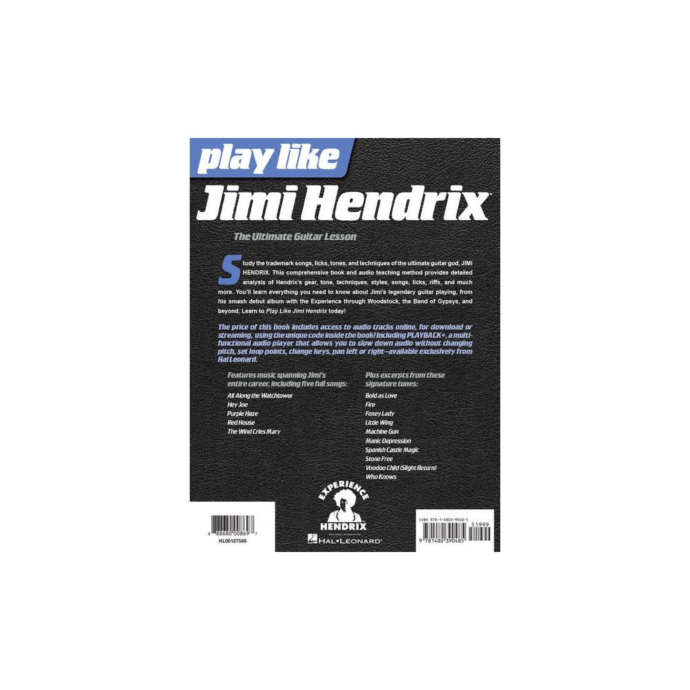 Hal Leonard Play Like Jimi Hendrix – Thomann Ireland