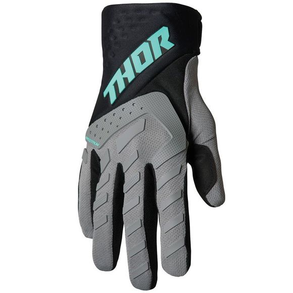 Thor SPECTRUM GRAY BLACK MINT 2024 cross gloves - GrayRef: TO2765