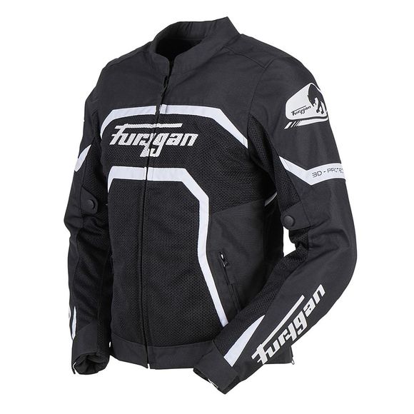 Motorcycle Jacket Furygan Mystic Evo Vented - Black / WhiteRef: FU1237