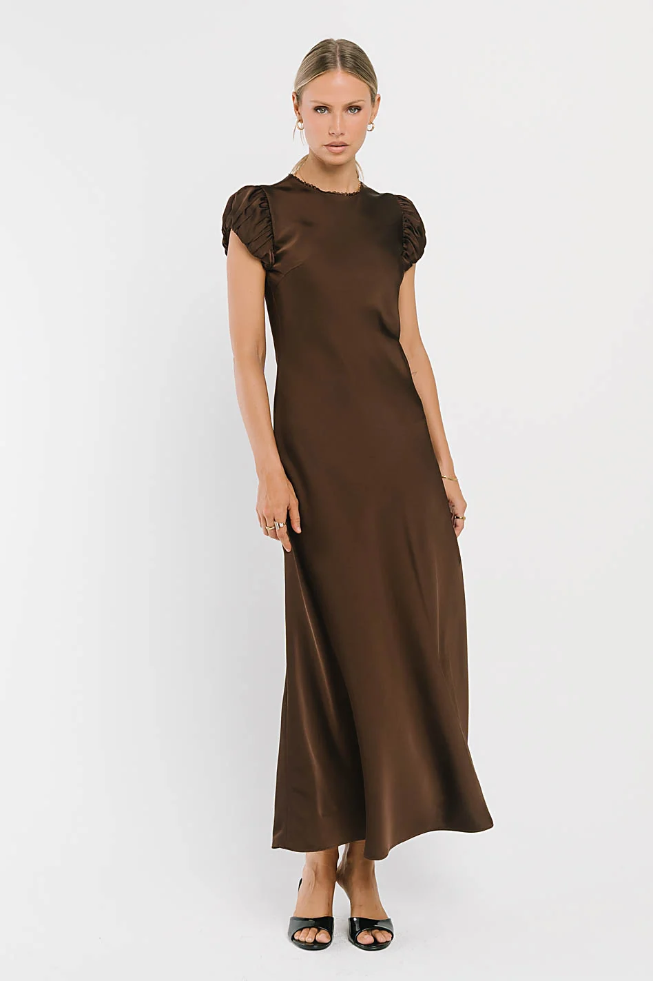 Ellianna Maxi Dress in Dark Brown