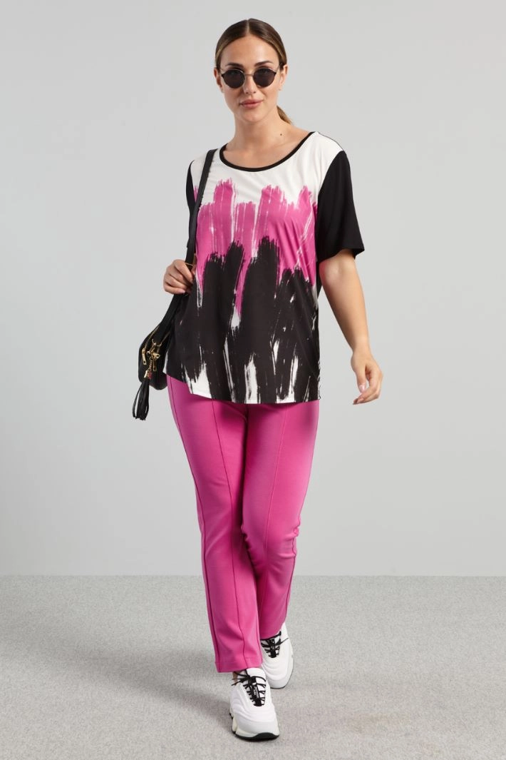Jersey trousers - FUCHSIA