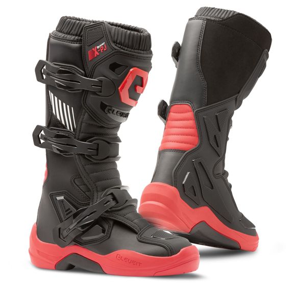 Eleveit X PEAK JUNIOR 2026 cross boots - Black / RedRef: ELE0059