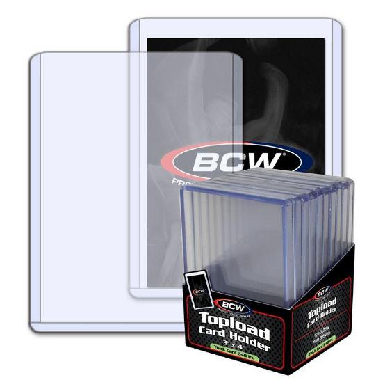 BCW 3x4 Thick 240pt. Toploader 50-Pack