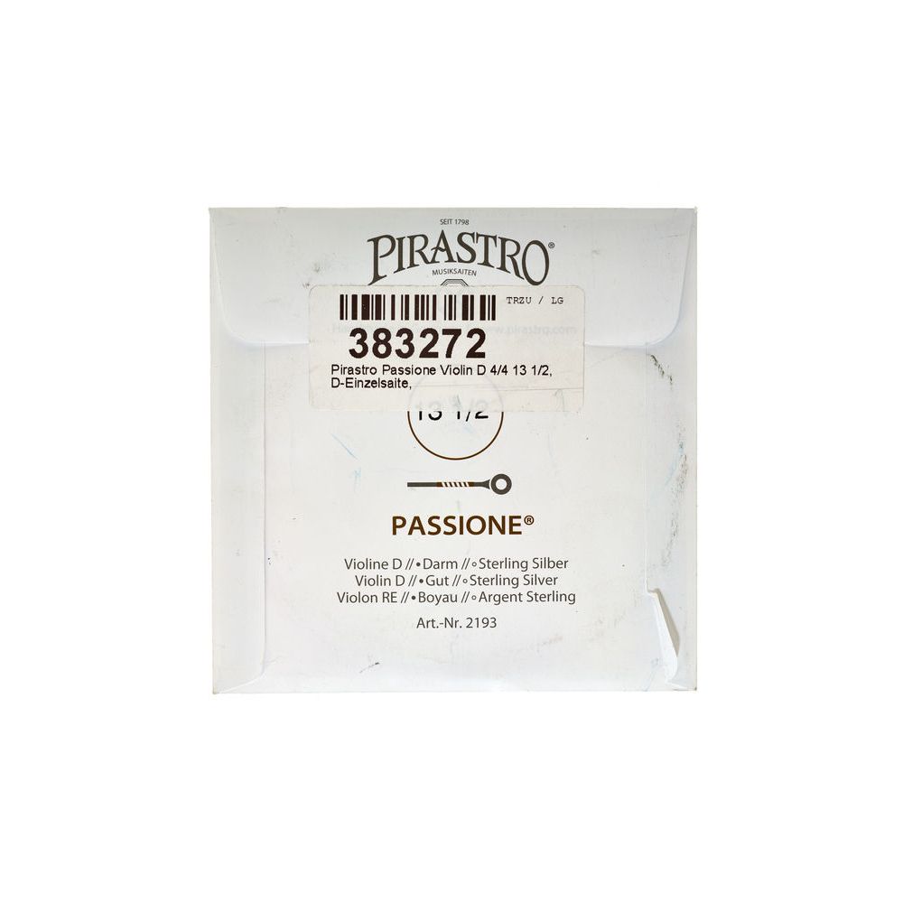 Pirastro Passione Violin D 4/4 13 1/2 – Thomann Ireland