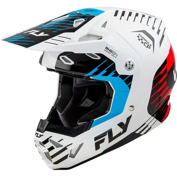 Fly FORMULA CP SLICE 2025 cross helmet - White / BlueRef: FL1516
