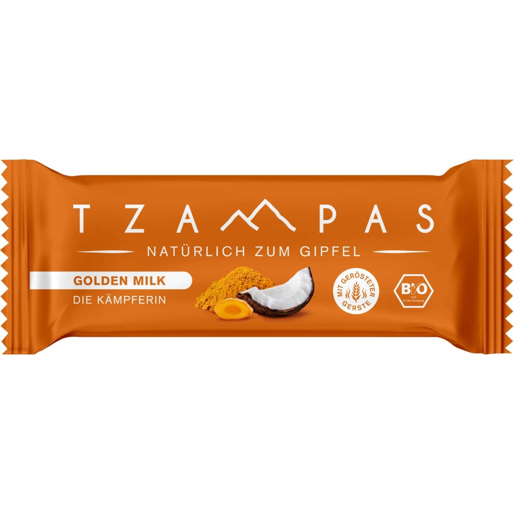 TZAMPAS ORGANIC Golden Milk - Energy Bar - 16x40g