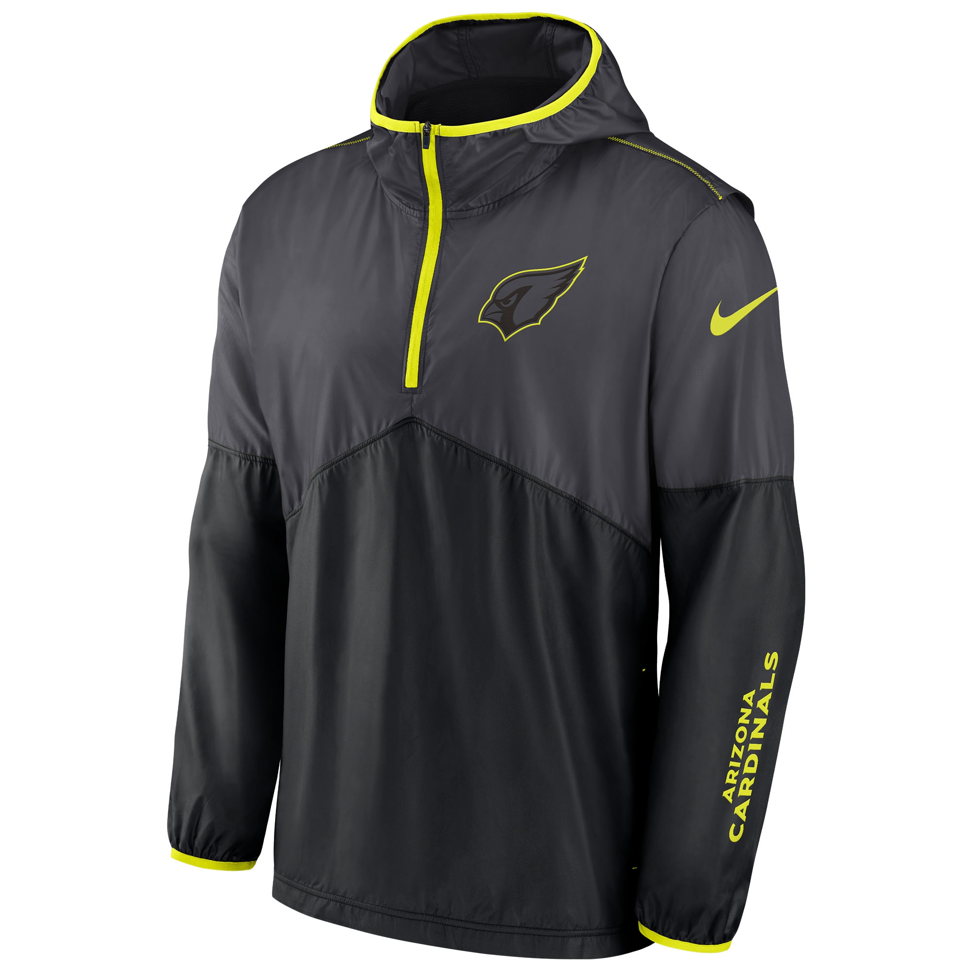 Arizona Cardinals Nike VOLT Half-Zip NFL Jacket Black