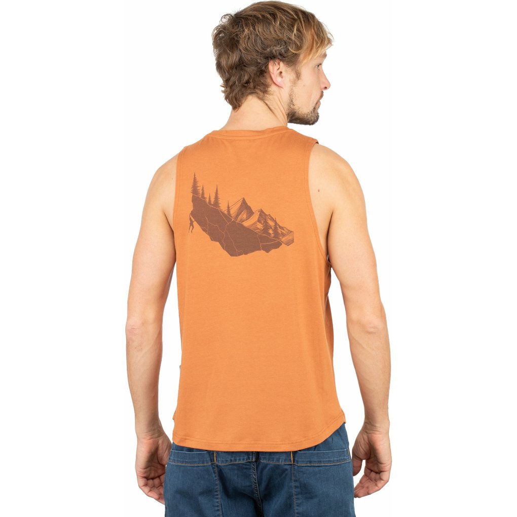Chillaz Vils Mountain Boulder Tank Top Men - orange brown