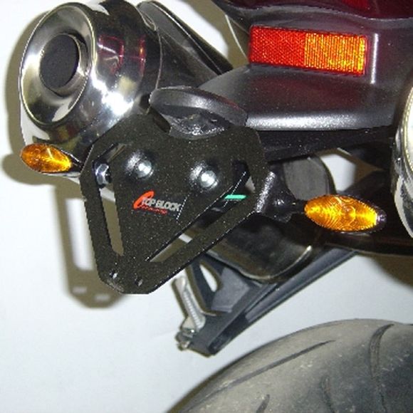 Top Block TRIUMPH STREET TRIPLE license plate holder - BlackTRIUMPH 675 STREET TRIPLE 675 - 2007 - 2012Ref: tb0255 / spt03