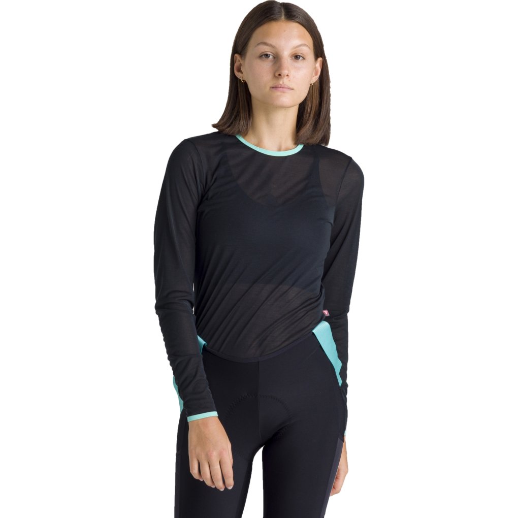 Santini Bianchi Milano Core Long Sleeve Base Layer Unisex BI005GLLCORE - celeste CE