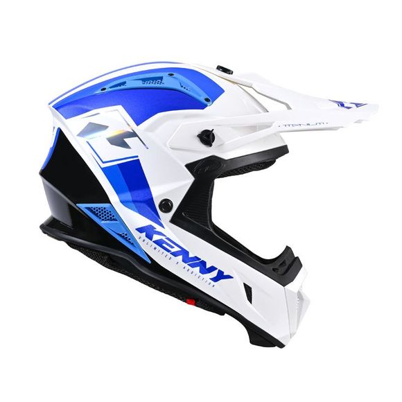 Casque cross Kenny TITANIUM - GRAPHIC 2024 - Blanc / BleuRef : KE1816