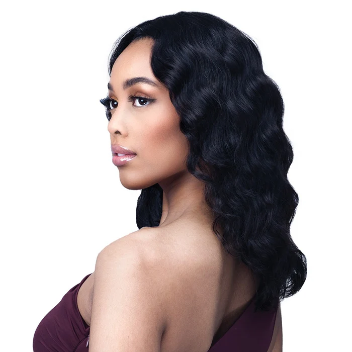 Bobbi Boss 100% Unprocessed Remy HD Lace Bundle Hair Wig - LOOSE DEEP 16