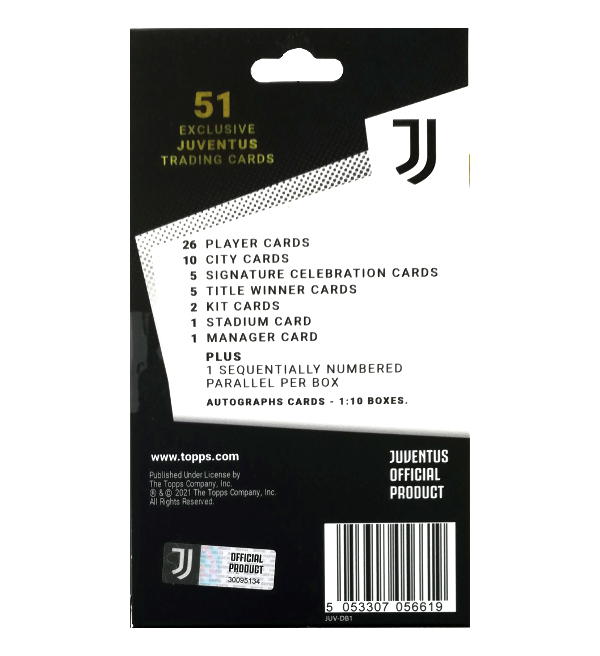 Topps Juventus Turin Team Set 2021/22 - 50 Cards + 1 Exclusive Parallel
