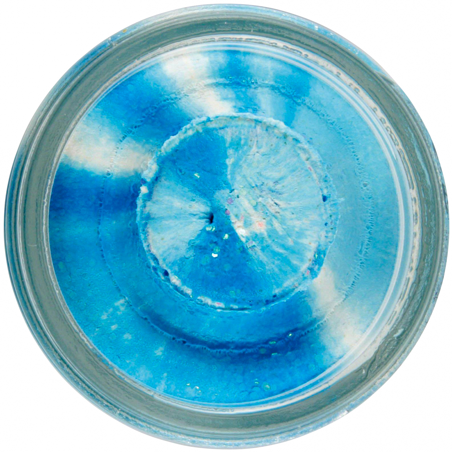 Berkley PowerBait® Natural Glitter Trout Bait (Garlic White\/Blue Glitter)