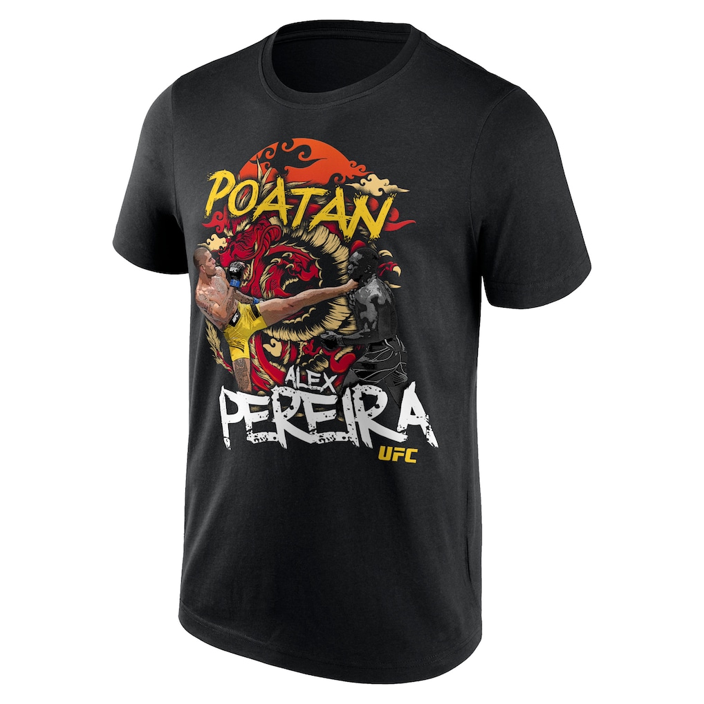 UFC Alex Pereira Illustration T-Shirt - Black - Mens