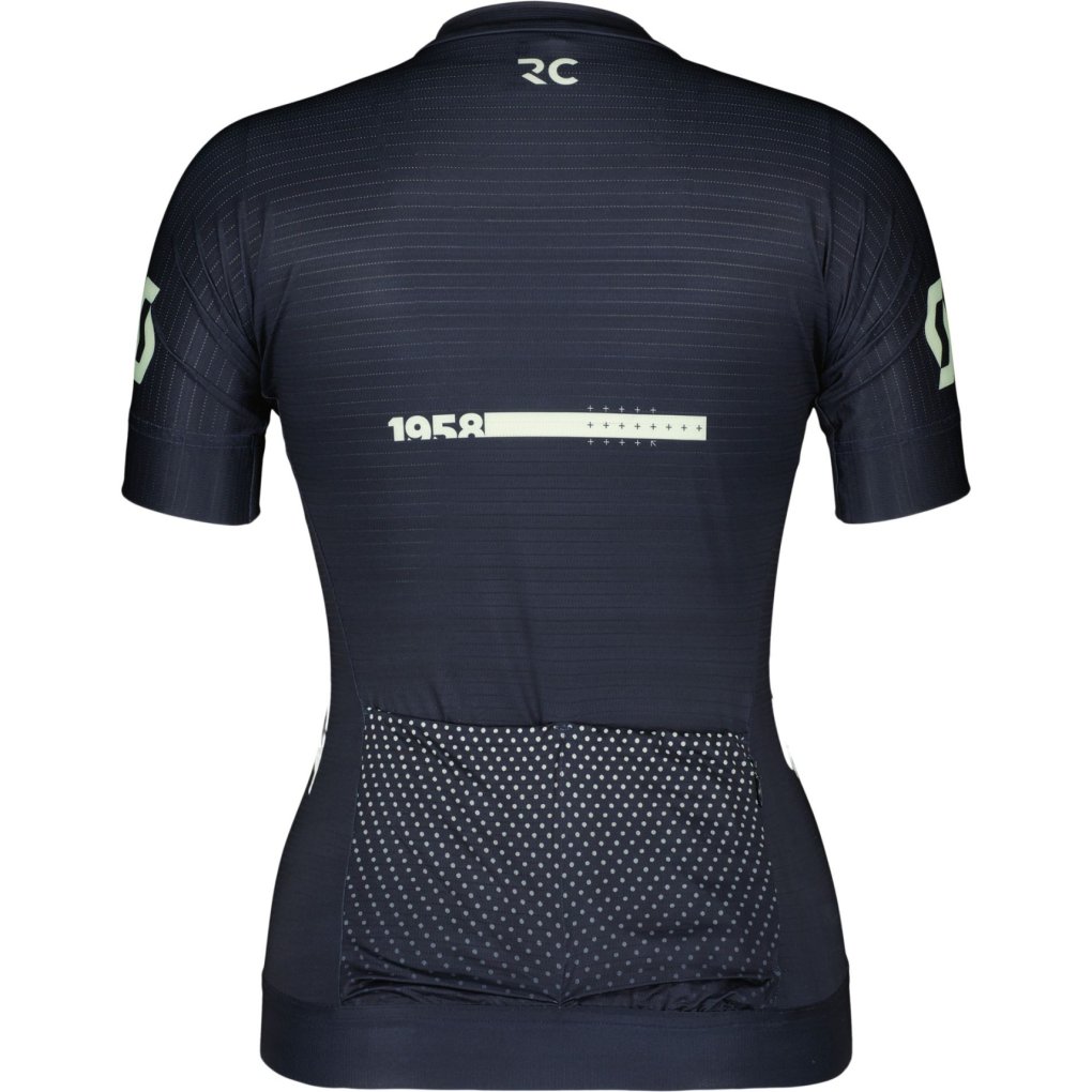 SCOTT RC Pro Short-Sleeve Jersey Women - dark blue/fresh green