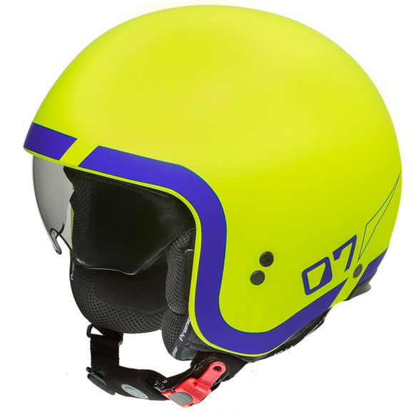 Premier ROCKER Jet Helmet - LN - FLUO - Yellow / BlueRef : PE0298