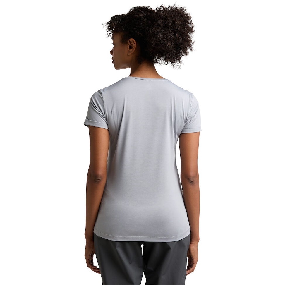 Haglöfs Ridge Hike Shortsleeve Tee Women - concrete solid 4V6