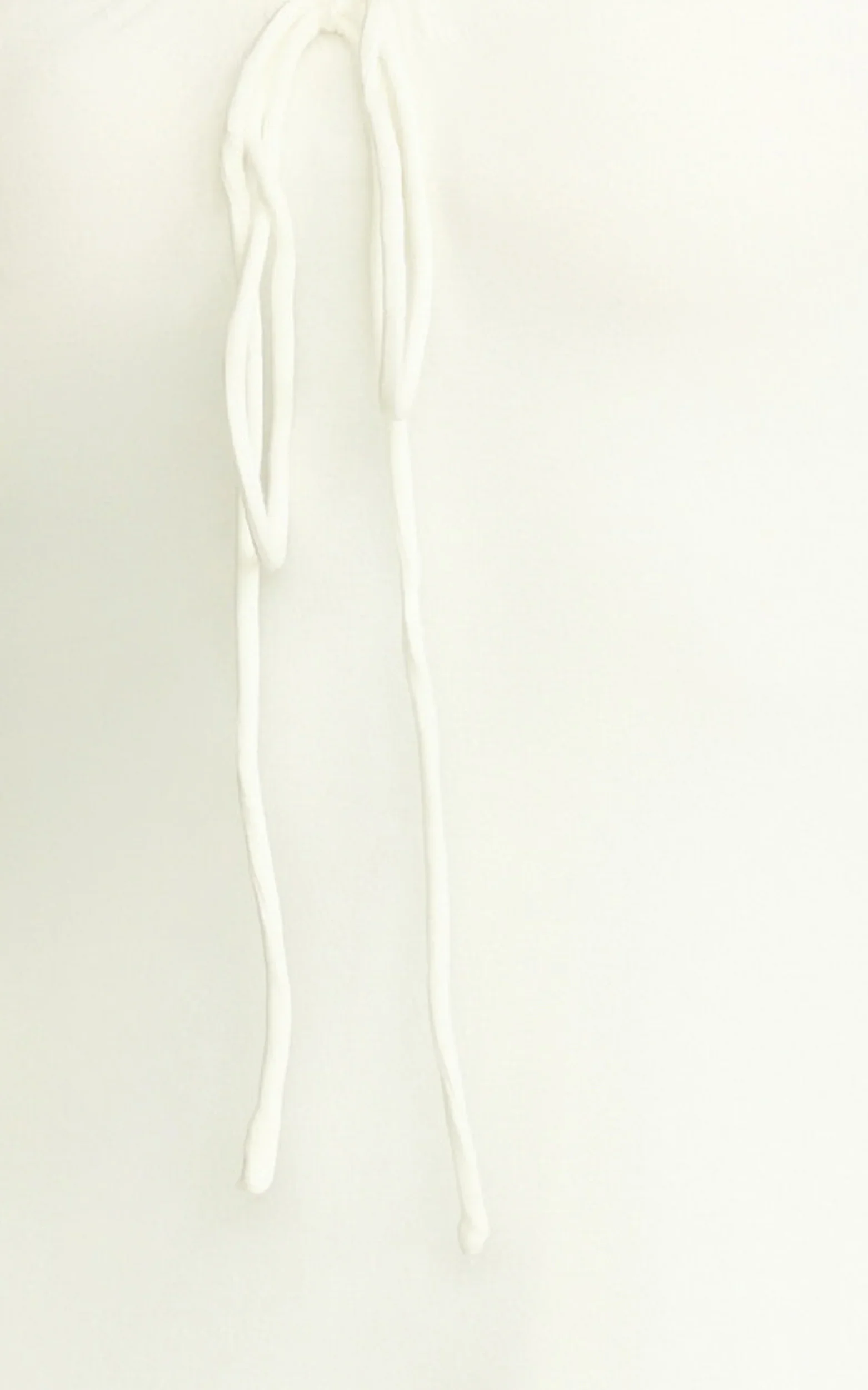 Odile Mini Dress - U Halter Neck Dress in Cream