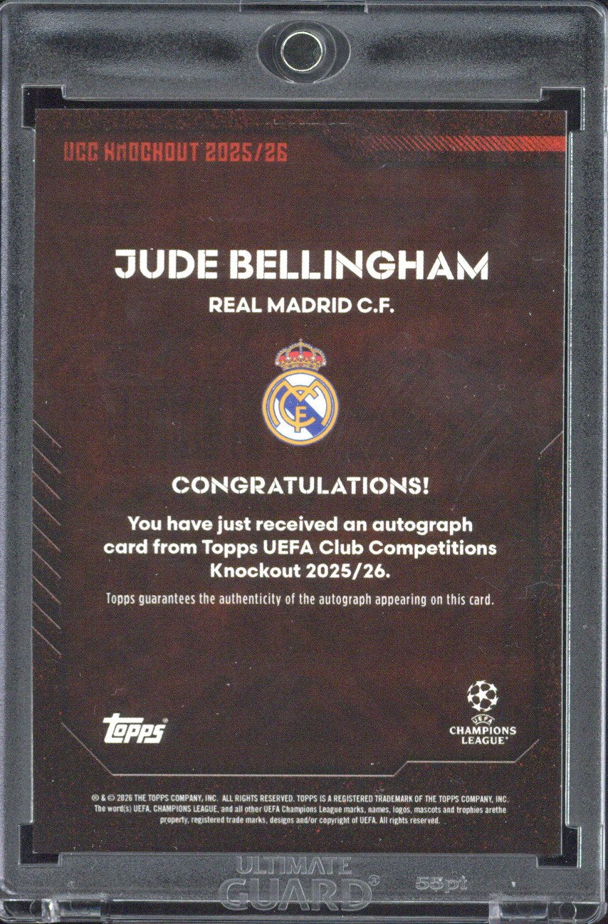 2025-26 Topps Knockout Jude Bellingham Autograph /5