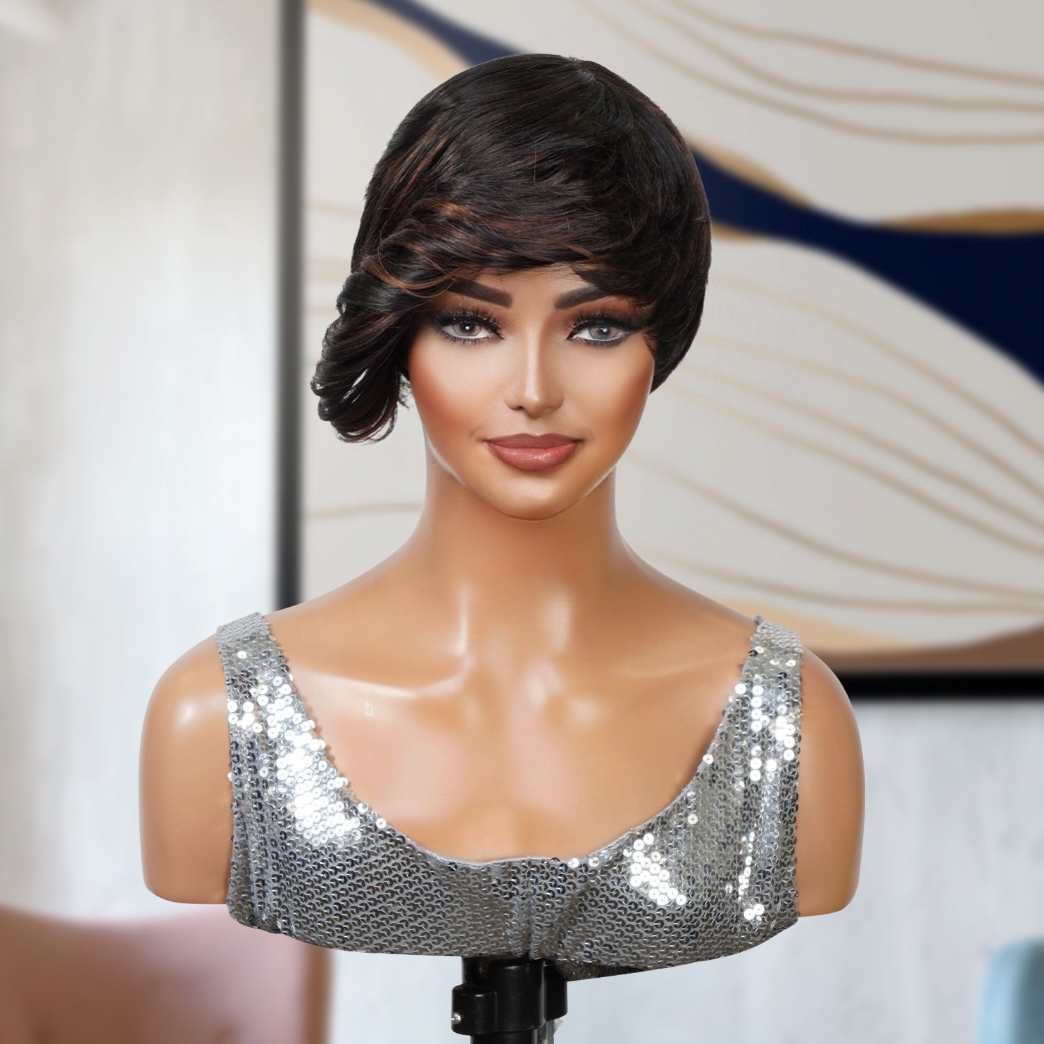 Short Straight with Flipped Bang Wig Hilson