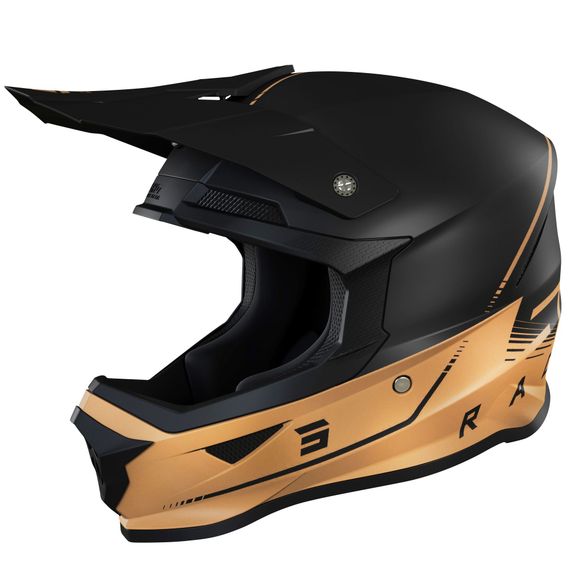 Shot FURIOUS DRAW 3.0 cross helmet - BLACK BRONZE MATT 2023 - Black / BeigeRef: SO2186