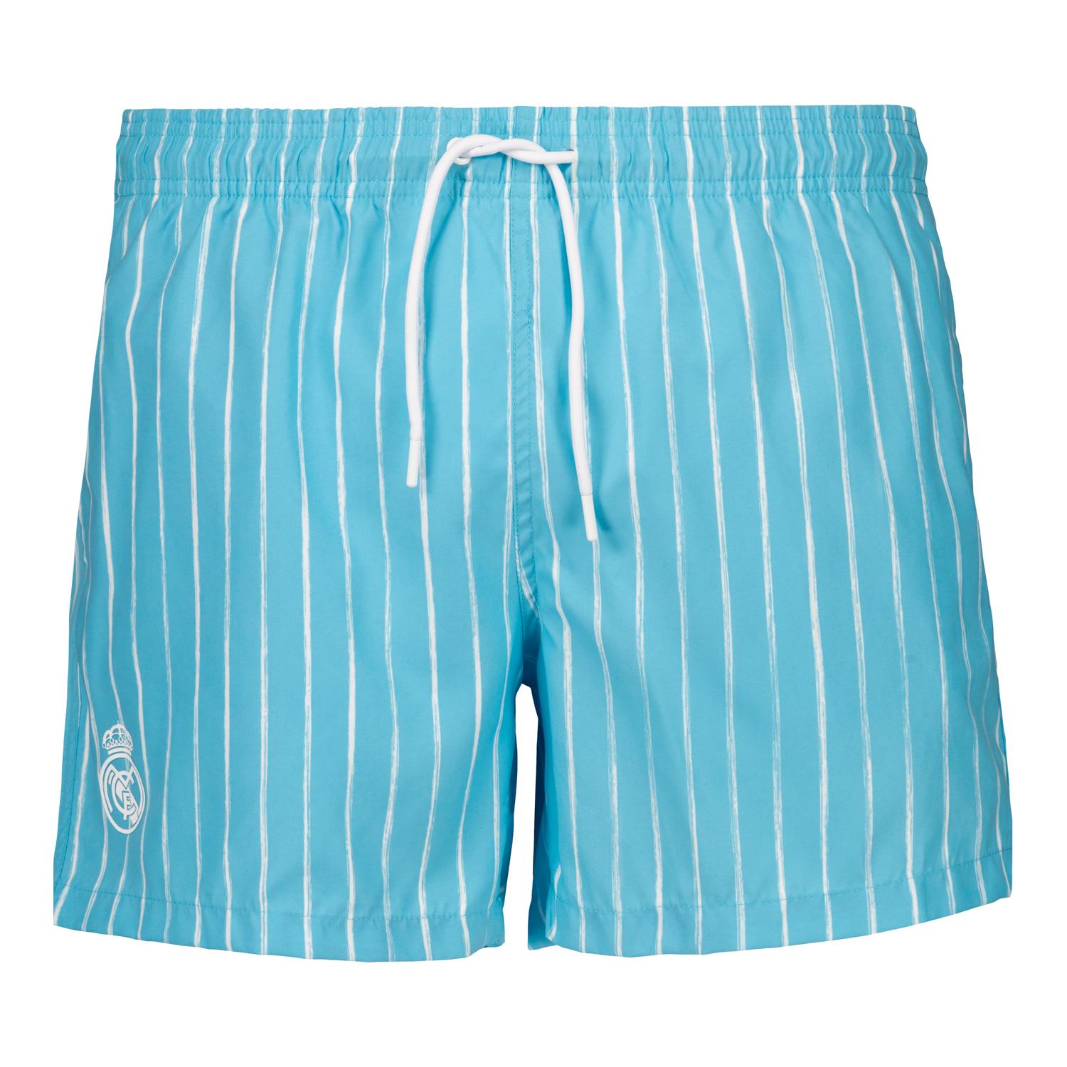 Mens Swimshort Thin Stripes Aquamarine