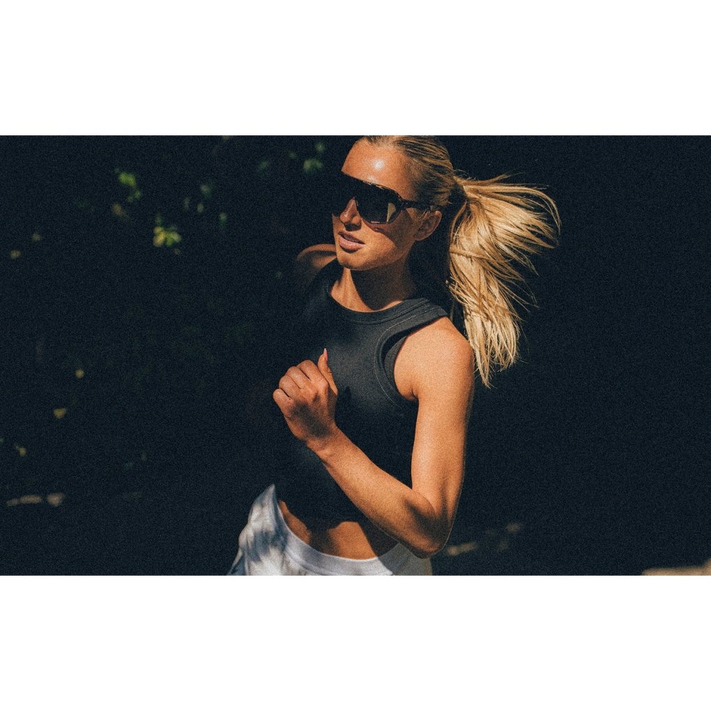 100% S2 Glasses - Gloss Black Havana - Soft Gold Mirror | Clear