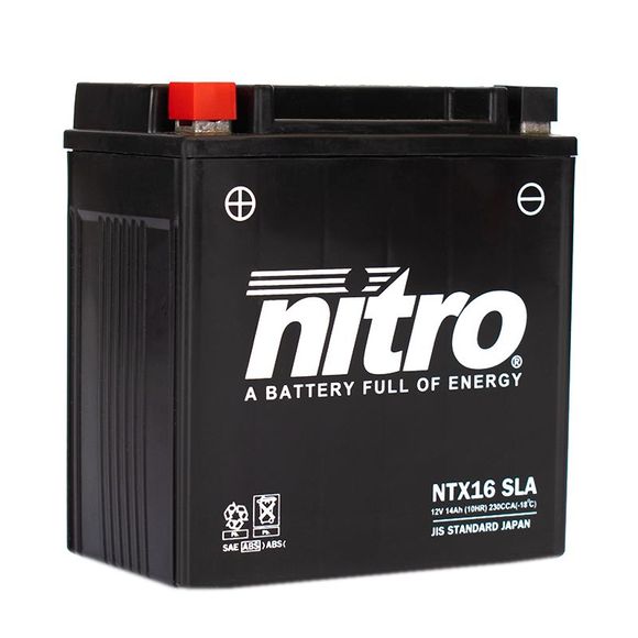 Nitro NTX16 SLA Battery - SEALED ACID TYPE, MAINTENANCE-FREE/READY TO USERef: ntx16 sla