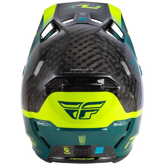 Fly FORMULA S cross helmet - CARBON BYTE 2026 - Yellow / BlackRef: FL1776