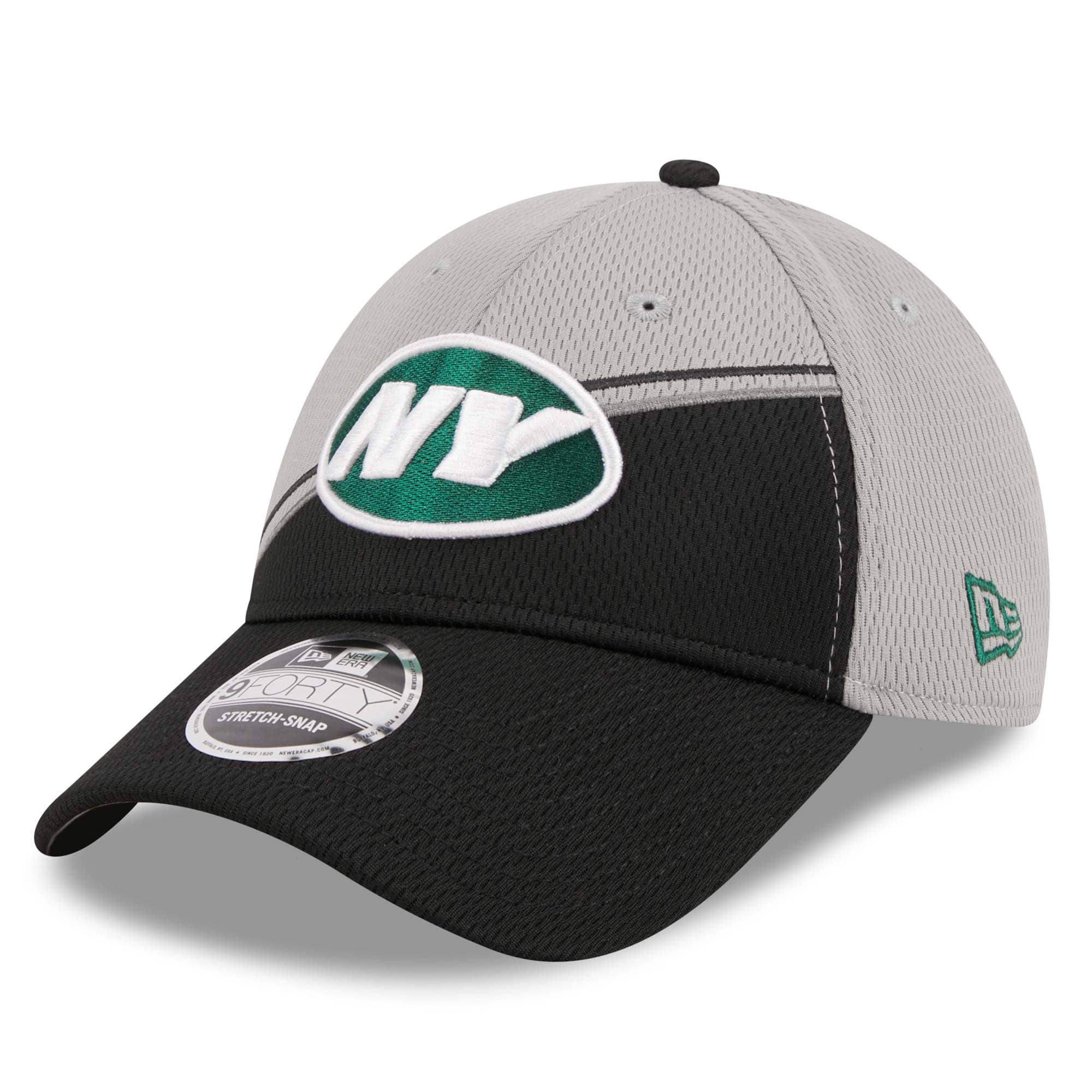 New York Jets Colorway 2023 NFL Sideline New Era Stretch-Snap 9FORTY Cap Gray
