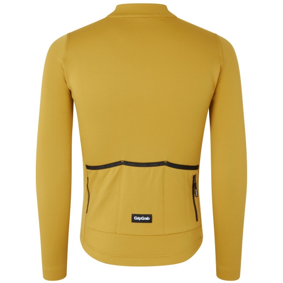 GripGrab EXPLR Merinotech Thermal Long Sleeve Jersey Men - Mustard Yellow