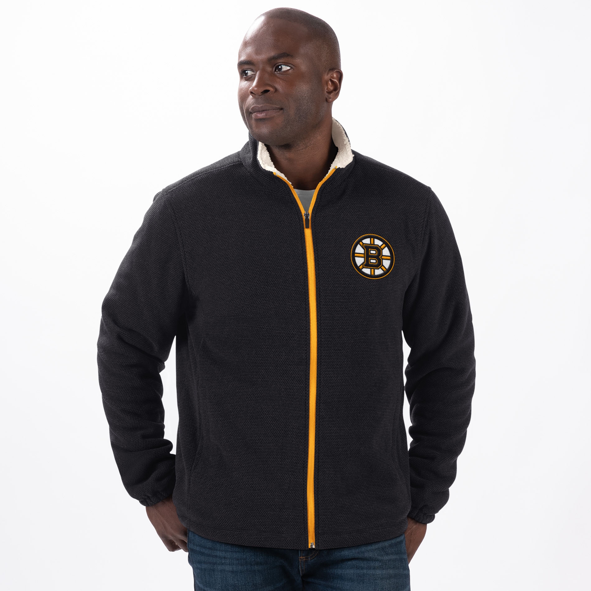 Boston Bruins G-III Leisure NHL Sherpa Jacket