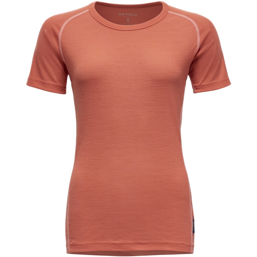 Devold Lauparen Merino 190 Base Tee Women - 121A Coral